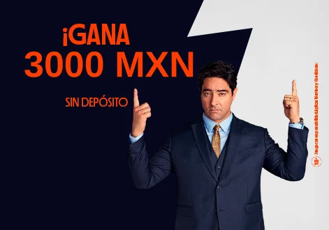 Bono de registro de tres mil pesos mexicanos en Betano