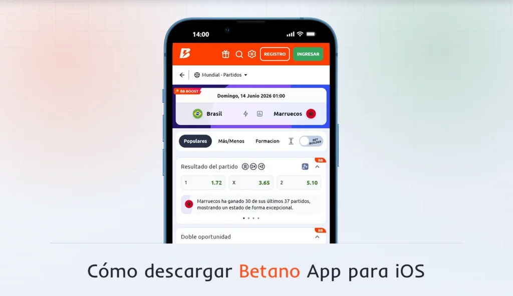 Descarga de Betano App para iOS